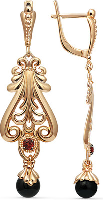 Серьги из желтого золота Кристалл CH78900226773