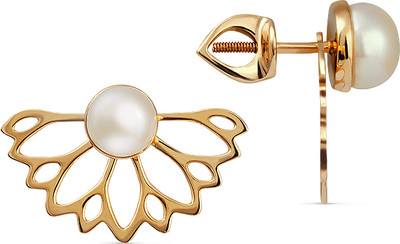 Серьги из желтого золота Кристалл CJ13600226773