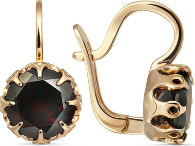 Серьги из желтого золота Кристалл CJ47500226773