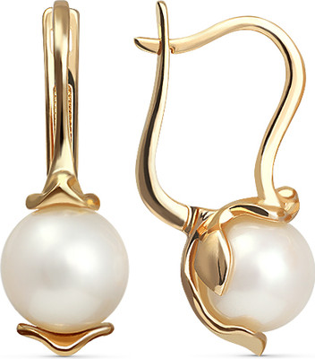 Серьги из желтого золота Кристалл CK42400226773