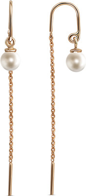 Серьги из желтого золота Кристалл CN20200226773