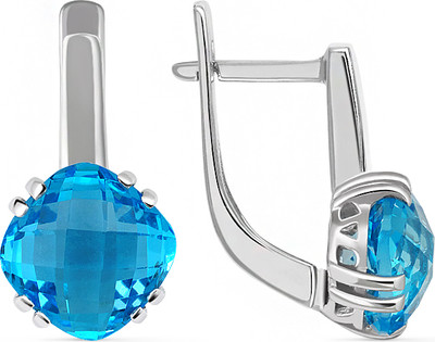 Серьги из белого золота Кристалл CI88600226773