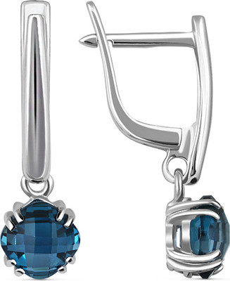 Серьги из белого золота Кристалл CI88700226773