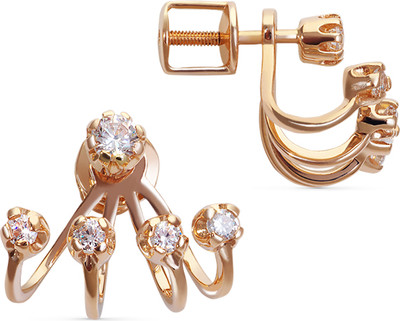 Серьги из желтого золота Кристалл C116500226773