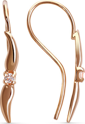 Серьги из желтого золота Кристалл C271000226773