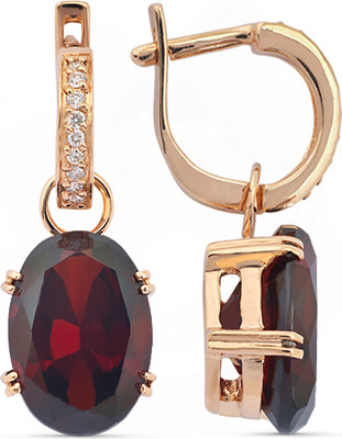 Серьги из желтого золота Кристалл C944300226773