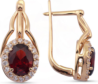 Серьги из желтого золота Кристалл CD42000226773