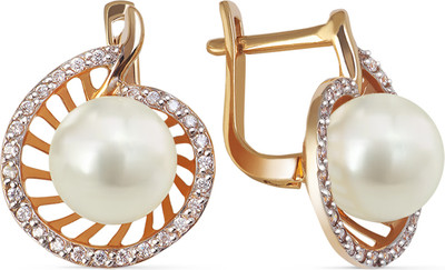 Серьги из желтого золота Кристалл C998800226773