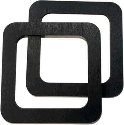 Набор ручек для сумки ОМурМебель Квадрат (черный)