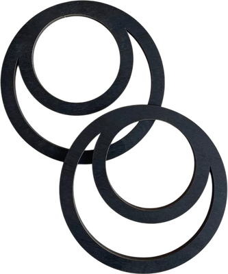 Набор ручек для сумки ОМурМебель Двойной круг (черный)