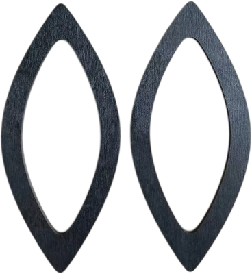 Набор ручек для сумки ОМурМебель Острый овал (черный)