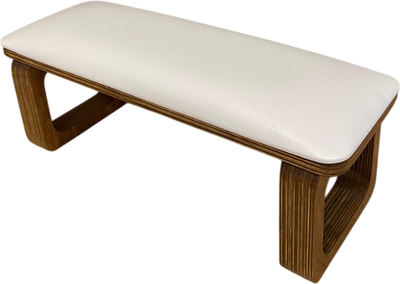 Подставка для маникюра ОМурМебель Олимп/квадрат белый (латте люкс 100)