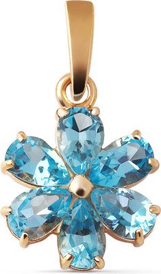 Подвеска из желтого золота Кристалл CC32700226773