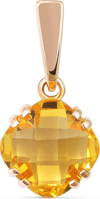 Подвеска из желтого золота Кристалл CI87000226773