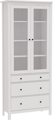 Шкаф с витриной Mio Tesoro Сага 90 Мору / 2.08.16.250.1 (белый)