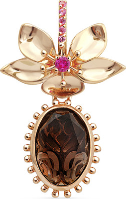 Подвеска из желтого золота Кристалл CH21800226773