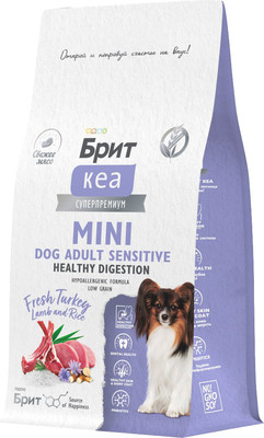 Сухой корм для собак Брит Кеа Mini Dog Adult Sensitive Healthy Digestion / 6010759 (1.5кг)
