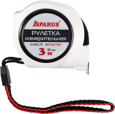 Рулетка Нора-М Isparus 16мм c автостопом / 20542 (3м)
