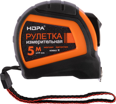 Рулетка Нора-М 19мм c автостопом и магнитным зацепом / 20545 (5м)