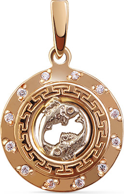 Подвеска из желтого золота Кристалл C792300226773