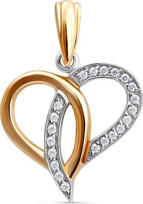 Подвеска из желтого золота Кристалл C889500226773