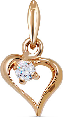 Подвеска из желтого золота Кристалл CA59300226773