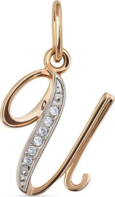 Подвеска из желтого золота Кристалл CD26600226773