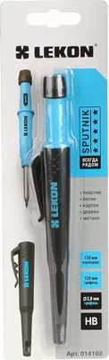 Карандаш строительный LEKON Sputnik / 14102 (черный)