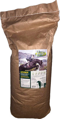 Комбикорм полнорационный Шчодры Падворак Аллюр Гранулированный для тренируемых и спортивных лошадей (25кг)