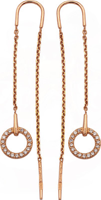 Серьги из желтого золота Кристалл CD56800226773