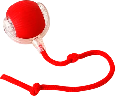 Игрушка для кошек Pet Paws Бегающий шар с хвостиком / JH158 (красный)