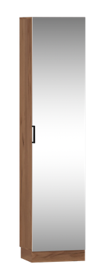 Шкаф-пенал Премиум Оливия 500 с зеркалом (дуб бунратти/белый софт)