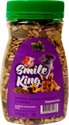 Лакомство для грызунов Smile King Семена подсолнечника и тыквы / LKG-77 (230г)