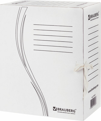 Набор коробок архивных Brauberg 126513 (10шт, белый)