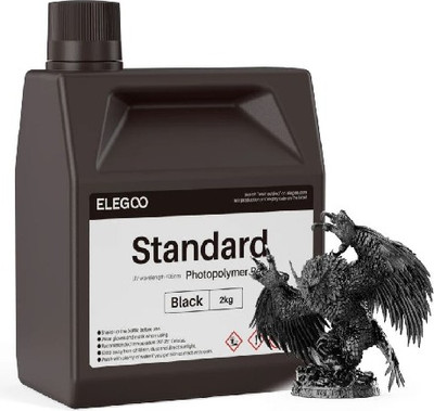 Фотополимерная смола для 3D-принтера Elegoo Standard / 50.103.0319 (2кг, черный)
