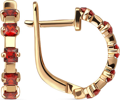 Серьги из желтого золота Кристалл CL58500226773