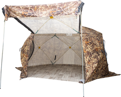 Палатка Стэк Чум 3 Т / С69.Ч3.011.КН (камыш с навесом, трехслойная)