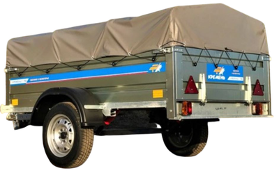 Прицеп для автомобиля Кремень Стандарт плюс 2.5x1.56А (борт 31.5см, тент 30см)