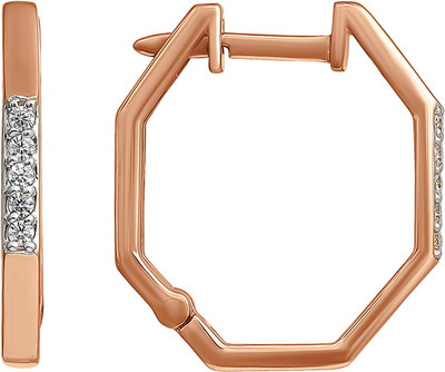 Серьги из желтого золота Кристалл CQ57100226773