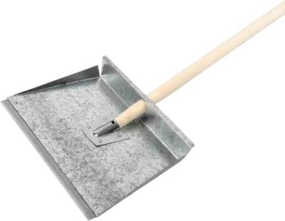 Лопата для уборки снега Агропромцепи Оцинкованная с черенком