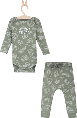 Комплект одежды для малышей Mark Formelle 89404 (р.74-48, тракторы на морском)