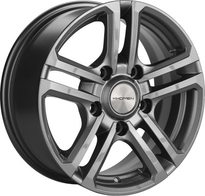 Литой диск Khomen KHW1602 Niva 4x4 16x6.5" 5x139.7мм DIA 98.5мм ET 40мм Gray