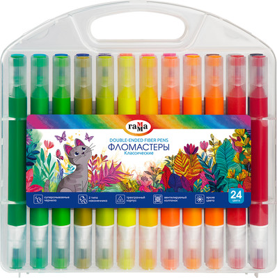 Фломастеры ГАММА Классические / 26032025_240 (24цв)