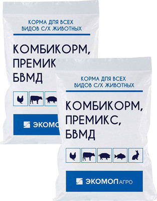 Комбикорм полнорационный Экомол ЭСК-21 для поросят в возрасте от 61 до 104 дней (2x20кг)