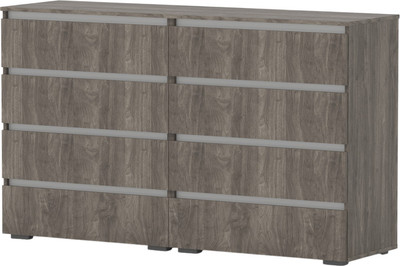 Комод Кортекс-мебель Бари 160 8ш (орех элия/орех элия/белый)