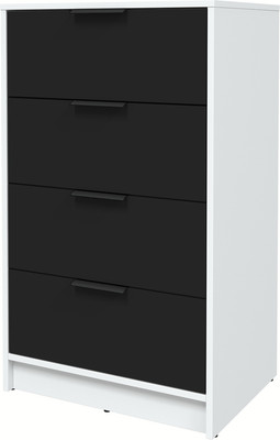 Комод Interline Концепт КТ-К60 Глосс (белый платинум/черный)