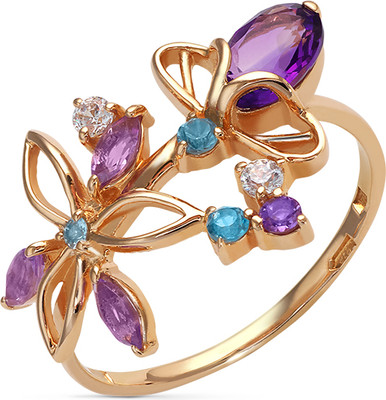 Кольцо из желтого золота Кристалл CD83200226773 (р.15)