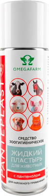 Ранозаживляющее средство для животных Омегафарм Жидкий пластырь (330мл)
