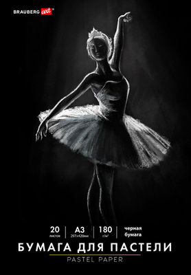 Набор бумаги для рисования Brauberg Art 116348 (20л, черный)