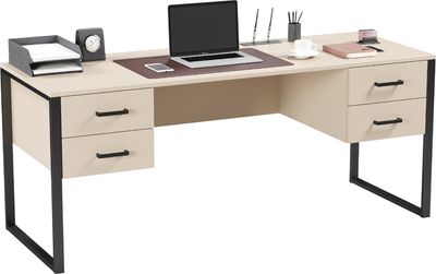 Письменный стол Soma Slava 180х66 (кашемир/черный)